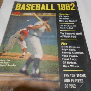 VINTAGE  BASEBALL 1962 MAGAZINE WHITESTONE #3 JOEY JAY WILL CEPEDA RED SOX 📘⚾